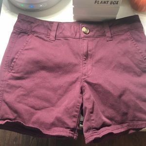 Maroon American Eagle Shorts